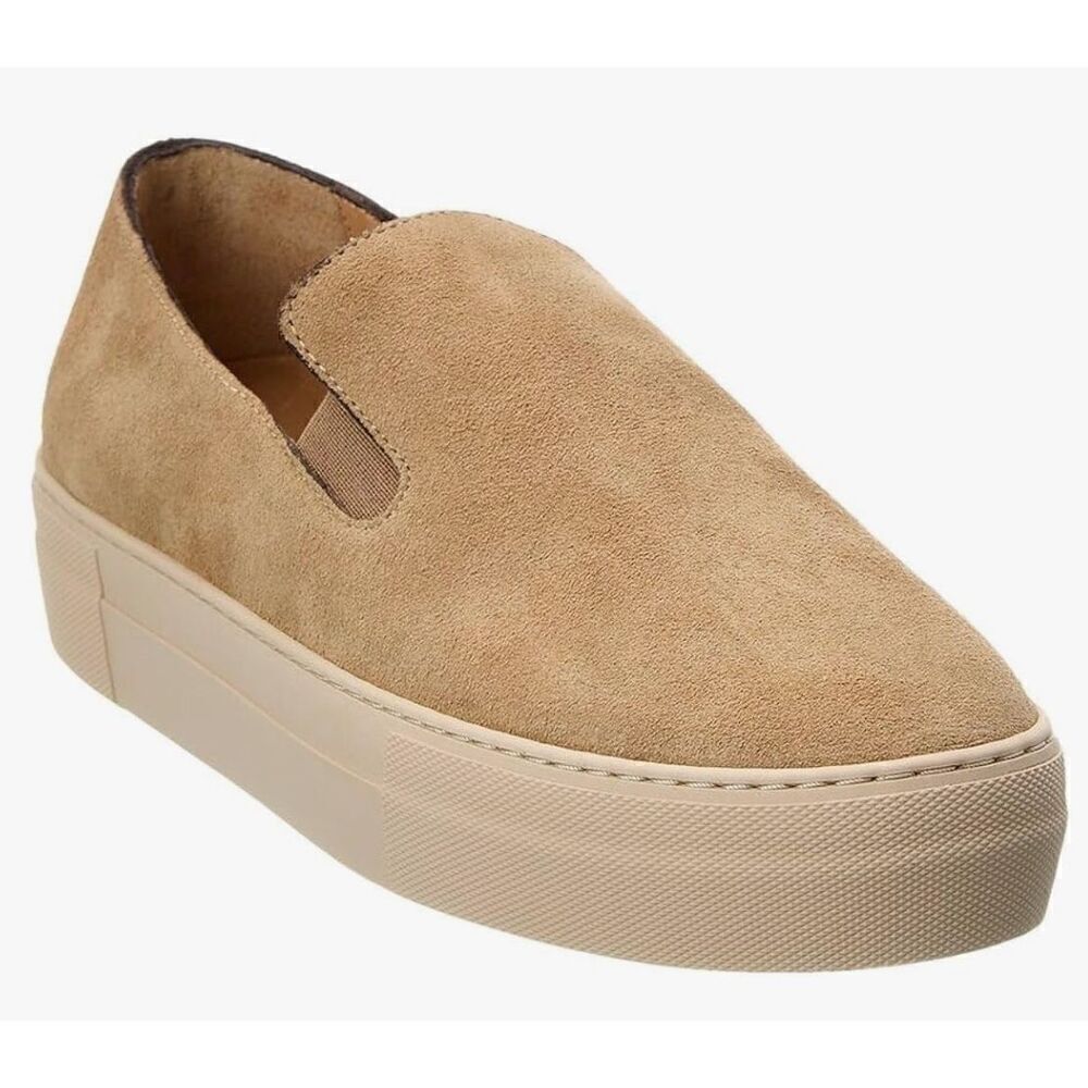 FRAME Denim Le Ren Suede Slip-On Sneaker in Brown NWOB Size 39 1/2 US 9 1/2